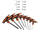 Juego de 8 llaves allen mango T Truper 100933, punta de bola,2 a 10 mm