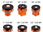 Juego de tarrajas para tubo 1/2 a 2 pulgadas Truper 13071, 8 piezas  - Miniatura 3 | aztools.co