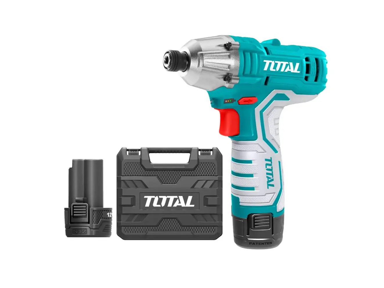  Atornillador Impacto 12V TOTAL UTIRLI1201 - Velocidad 2000 RPM - Impacto 2800IPM - Par Máx. 100NM - Con Luz y Batería. - Envío a todo Colombia | aztools.co