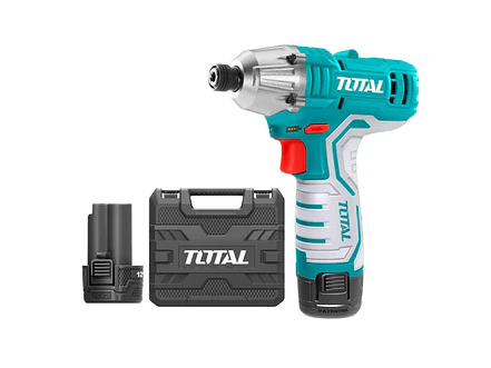  Atornillador Impacto 12V TOTAL UTIRLI1201 - Velocidad 2000 RPM - Impacto 2800IPM - Par Máx. 100NM - Con Luz y Batería. - Envío a todo Colombia | aztools.co
