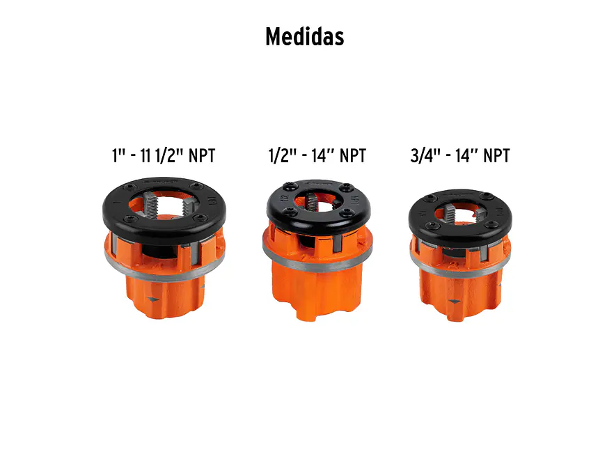 Juego de tarrajas para tubo Truper 13070, 4 piezas  - Foto 3 | aztools.co