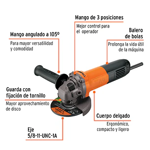 Pulidora angular 4-1/2