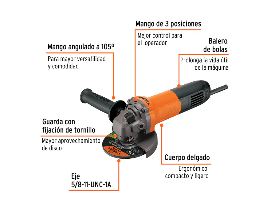 Pulidora angular 4-1/2