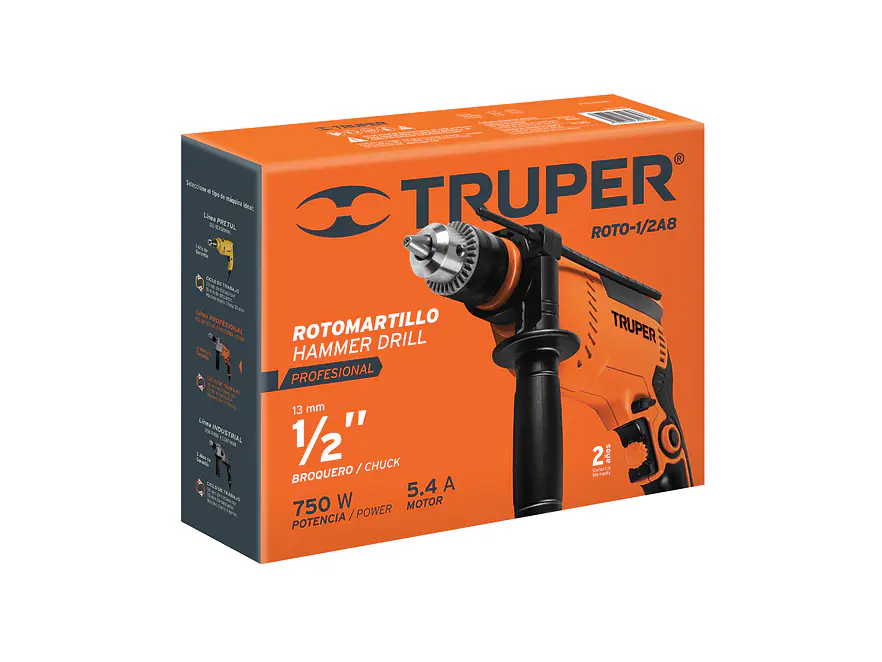 Taladro Rotomartillo Percutor TRUPER 14658 1/2