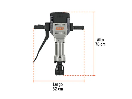 Demoledor HEX 30 kg Truper 100894 62 JOULES 2000W  Expert MADE-30NX  - Foto 3 | aztools.co