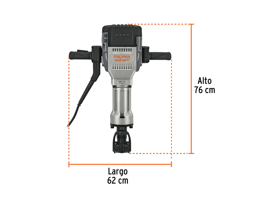 Demoledor HEX 30 kg Truper 100894 62 JOULES 2000W  Expert MADE-30NX  - Foto 3 | aztools.co