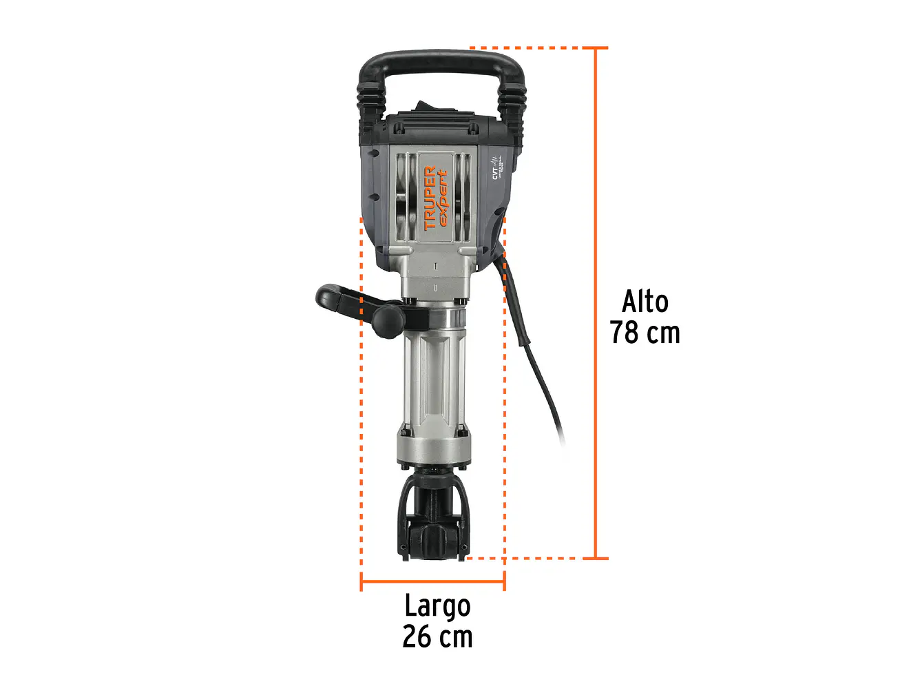 Demoledor HEX 20 kg Truper 100893 55 JOULES 1600 W  Expert MADE-20NX  - Foto 3 | aztools.co