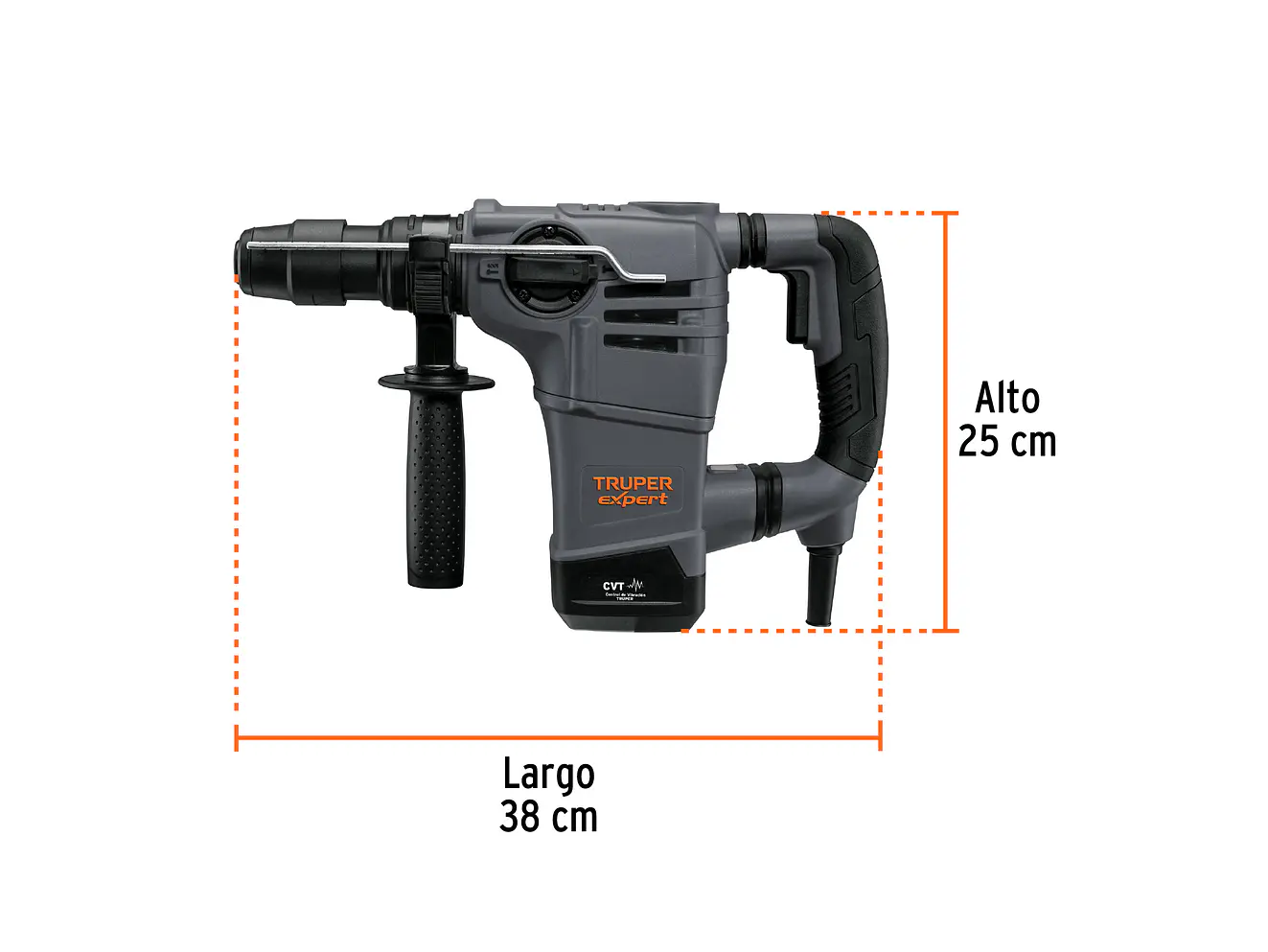 Demoledor Rotomartillo SDS Plus 4 Joules, 1000 W, con Velocidad Variable y Accesorios Incluidos Truper Expert RPLUS-4NX 101220 - Foto 3 | aztools.co