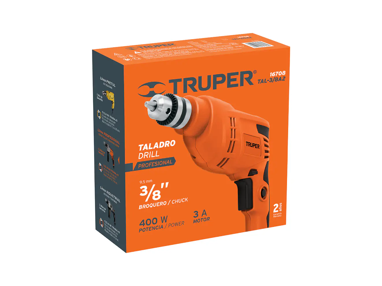 Taladro Truper 16708 3/8
