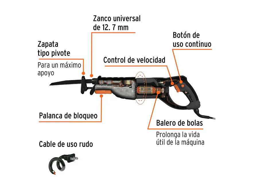 Sierra sable industrial Truper 17269 , 900 W