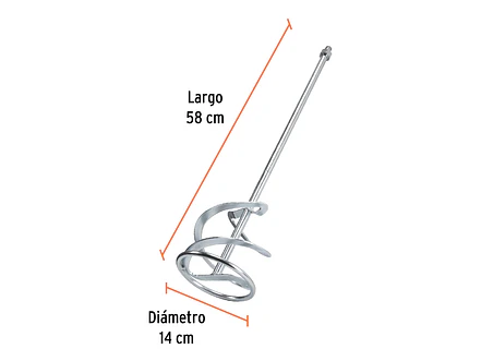 Varilla mezcladora para MEZ-150N TRUPER 101960 - Foto 3 | aztools.co