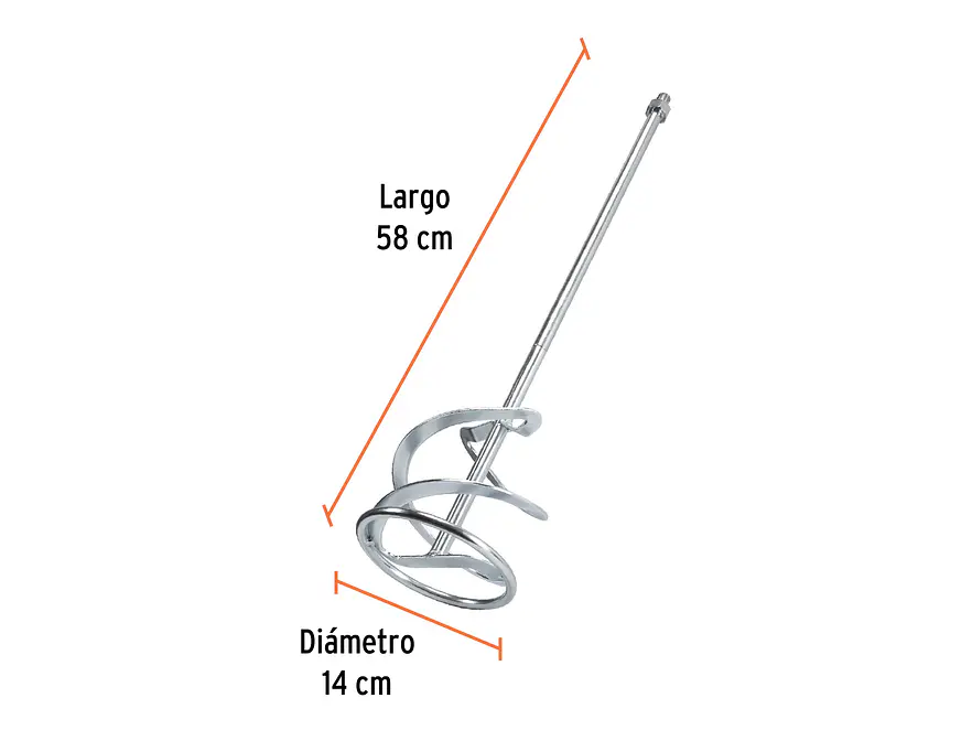 Varilla mezcladora para MEZ-150N TRUPER 101960 - Foto 3 | aztools.co