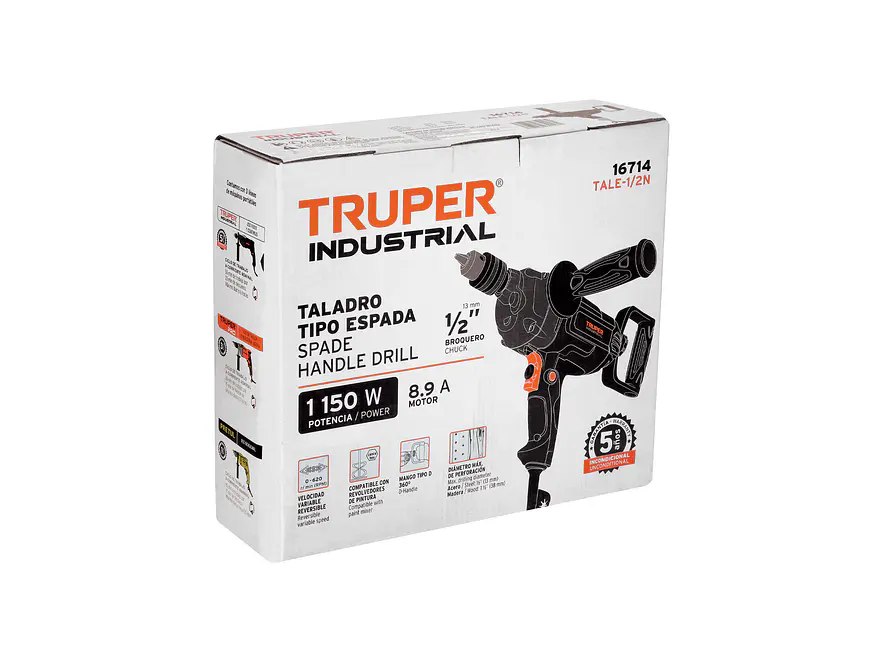 Taladro truper tipo espada industrial 16714 1/2', 1150 W