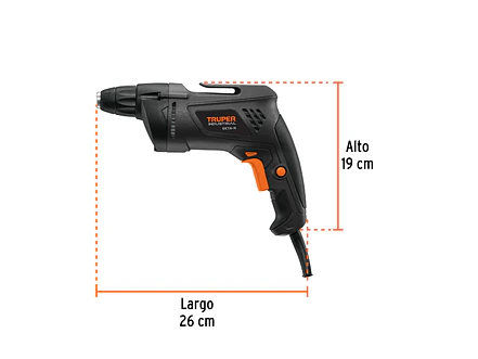 Destornillador para drywall, industrial, 540 W TRUPER 16024 - Foto 3 | aztools.co