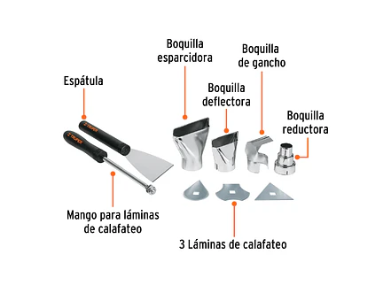Pistola de calor profesional, 1800 w TRUPER 16432 - Foto 3 | aztools.co