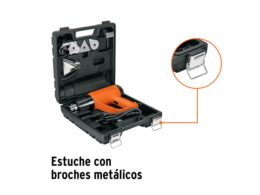 Pistola de calor profesional, 1800 w TRUPER 16432 - Foto 4 | aztools.co