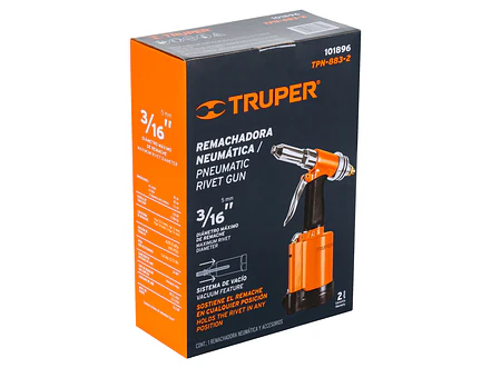 Remachadora neumática Truper 101896 3/16