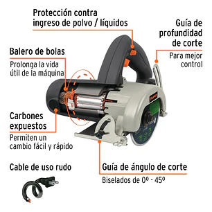 Corta de baldosas eléctrico 4 1/2