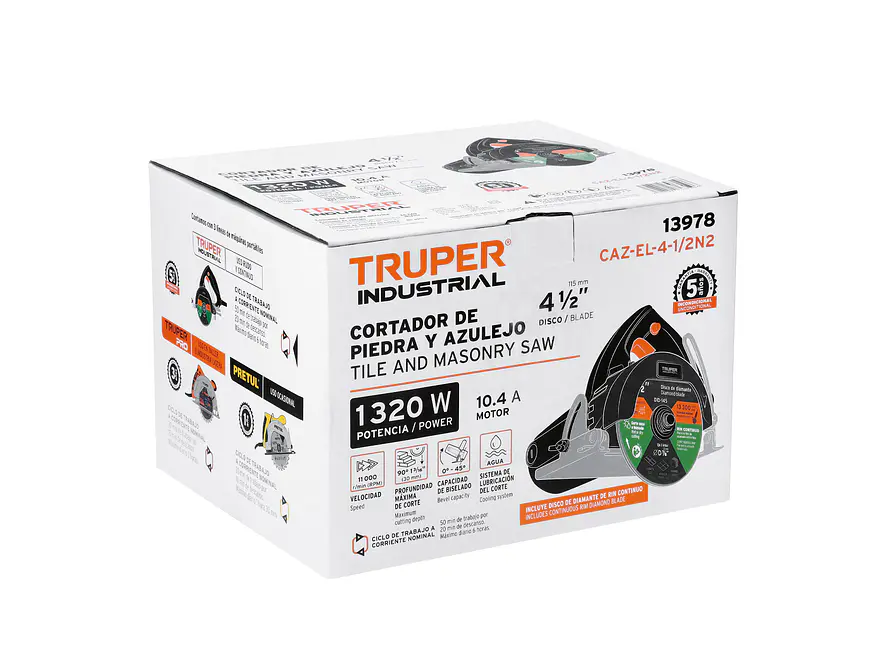 Corta de baldosas eléctrico 4 1/2