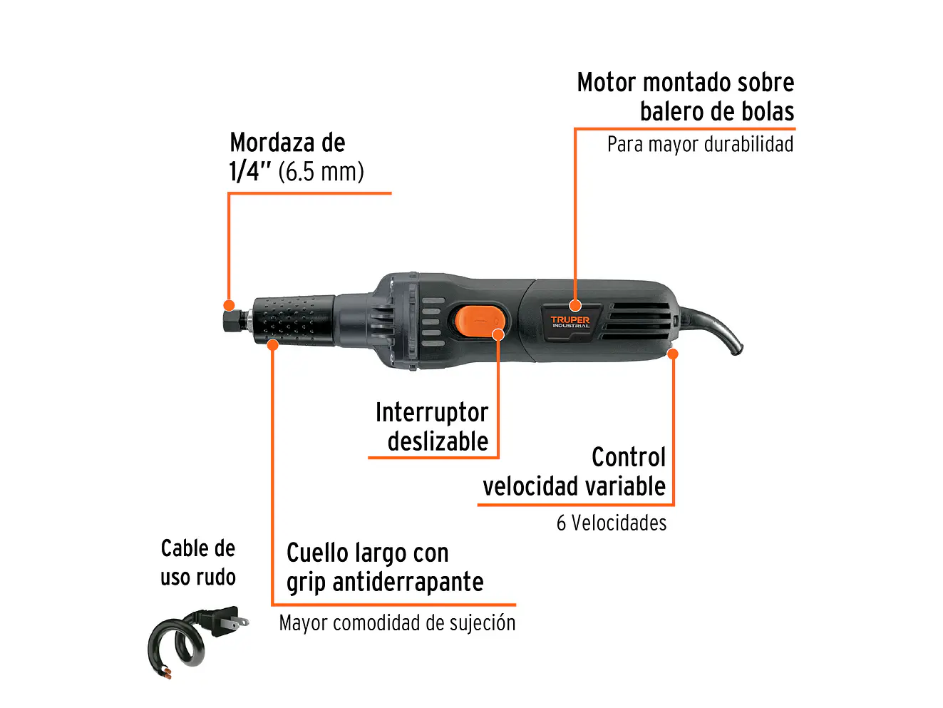 Mototools recto, 1/4