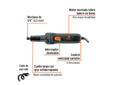 Mototools recto, 1/4