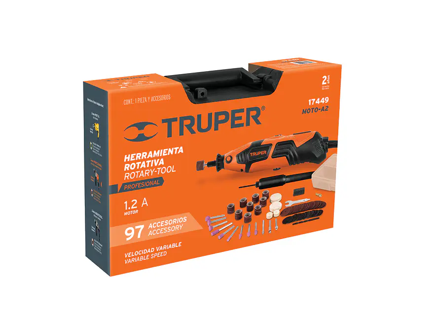 Moto tool, profesional, 150 W TRUPER 17449 - Foto 8 | aztools.co