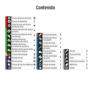 Juego de accesorios para herramienta rotativa Truper 100729, 276 pzas