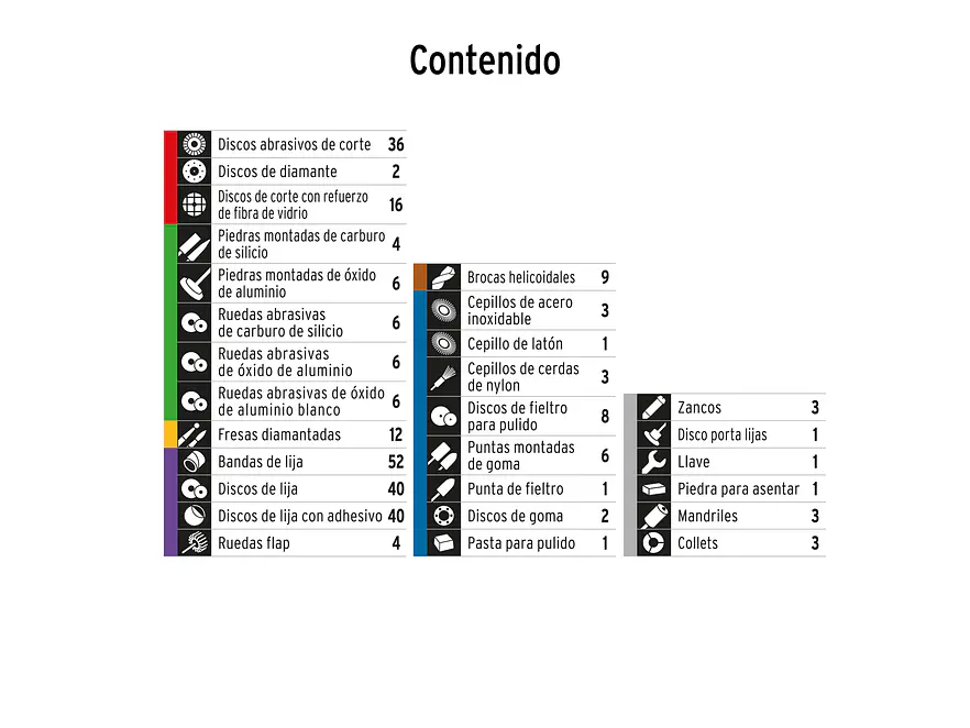 Juego de accesorios para herramienta rotativa Truper 100729, 276 pzas