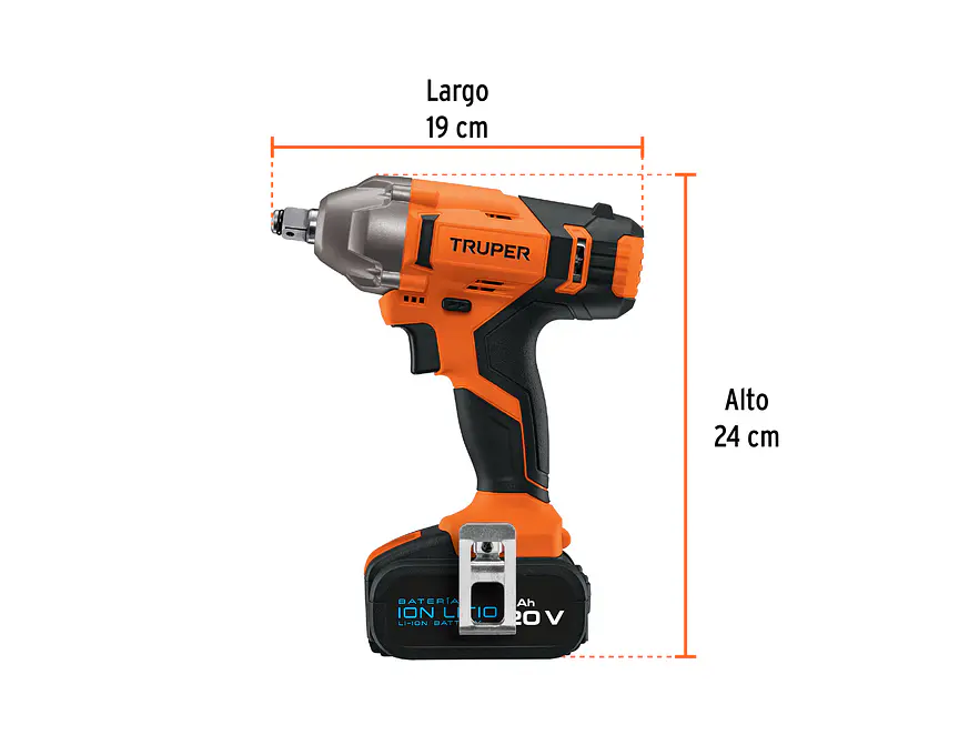Llave de impacto inalambrica 1/2