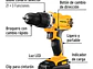 Taladro inalámbrico 3/8' Pretul 26118 , batería ion litio 20 V