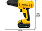 Taladro inalámbrico Pretul 29975 batería ion litio 12 V  - Miniatura 3 | aztools.co