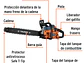 Motosierra a gasolina, motor 51 cc, barra 20'