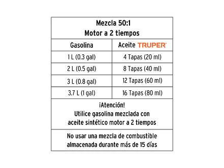 Motosierra a gasolina, motor 51 cc, barra 20'