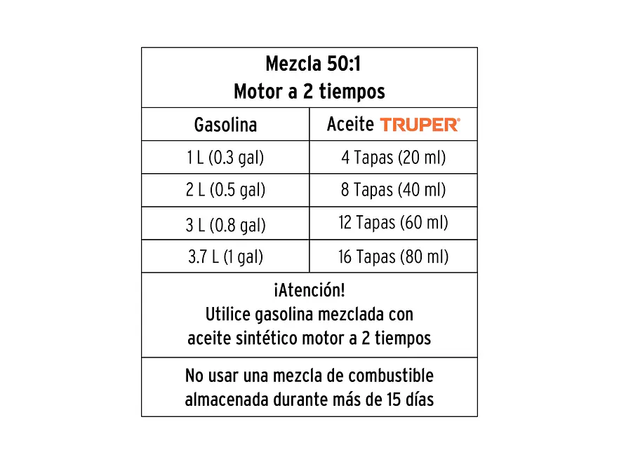 Motosierra a gasolina, motor 45 cc, barra 20'