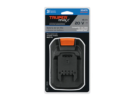 Batería ion litio Truper MAX 20V, 4Ah