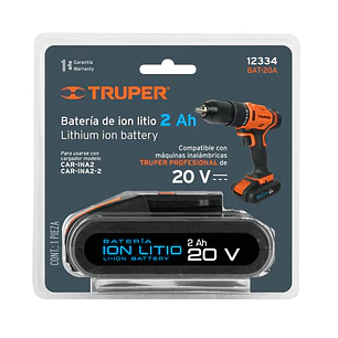 Batería ion Litio, 18 V para TALI-18A2 y ROTI-18A2 PRETUL 12334
