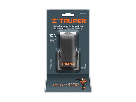 Batería ion litio Truper 17049,  12 V para taladro TALI-12AC  - Foto 2 | aztools.co