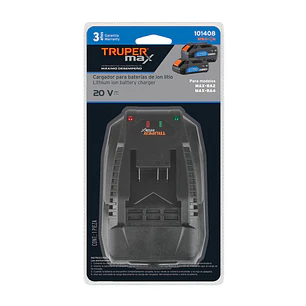 Cargador de baterías ion litio Truper MAX de 20 V
