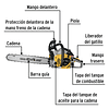 Motosierra a gasolina, motor 45 cc, barra 18', Pretul