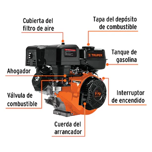 Motor a gasolina Truper 101328, 9 HP 