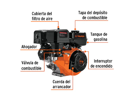 Motor a gasolina Truper 101328, 9 HP  - Foto 2 | aztools.co
