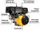Motor a gasolina Pretul 28115, 13 HP con sensor de aceite  - Miniatura 2 | aztools.co