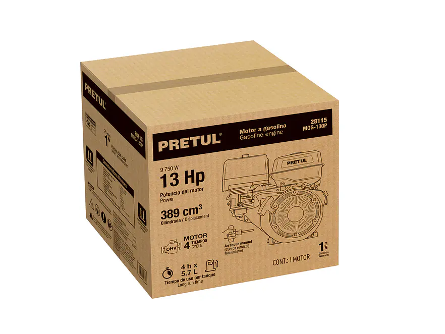 Motor a gasolina Pretul 28115, 13 HP con sensor de aceite  - Foto 5 | aztools.co