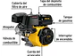 Motor a gasolina Pretul 28114, 6.5 HP con sensor de aceite - Miniatura 2 | aztools.co