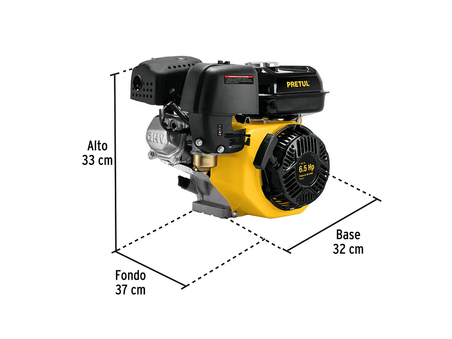 Motor a gasolina Pretul 28114, 6.5 HP con sensor de aceite - Foto 3 | aztools.co