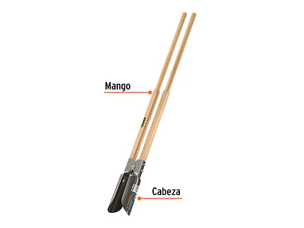Paladraga Atlas, mangos de madera redondos, 45