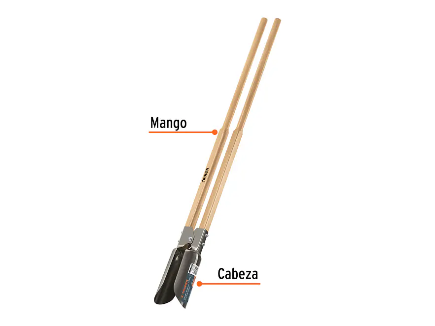 Paladraga Atlas, mangos de madera redondos, 45