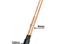 Cavador mango madera 44', Pretul