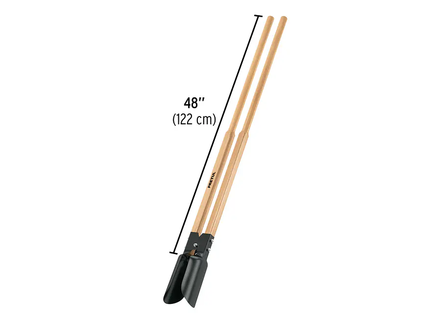 Cavador mango madera 44', Pretul