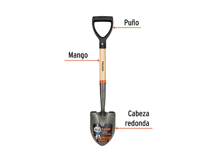 Pala jardinera redonda, puño 'd' TRUPER 17193 - Foto 2 | aztools.co